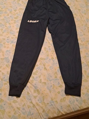 Legea dark blue tracksuit pants new, size XL