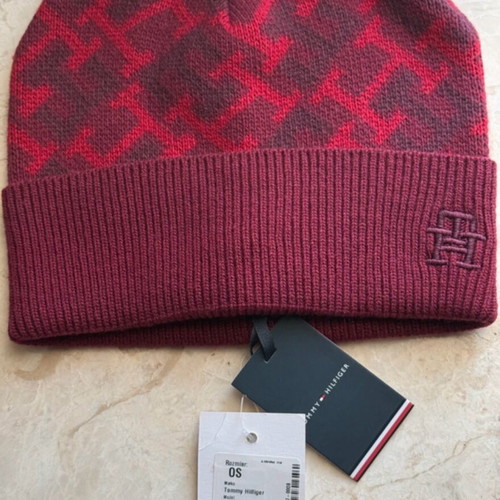 Tommy Hilfiger Monogram Beanie Red New One Size