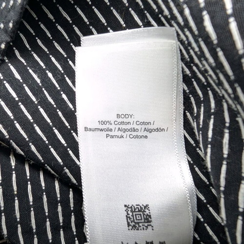 Fred Perry women's shirt like new, black with white pattern, size 38