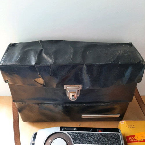 Eumig Viennette Super 8 camera used with case and Kodak film