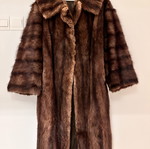Vintage Mink Fur Coat Like New, Brown, Size L