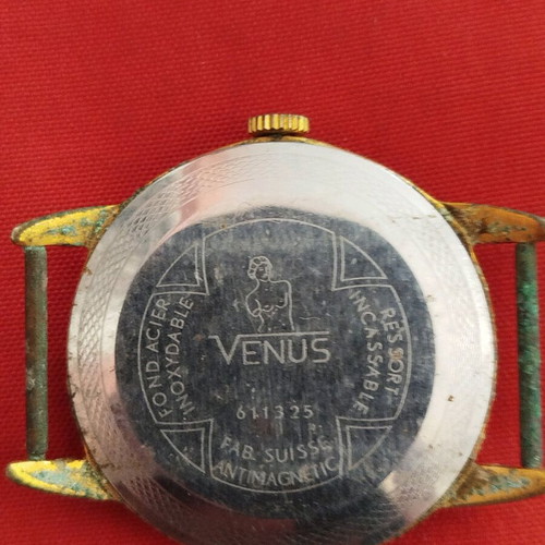 Vintage Venus 19 Rubis ρολόι μεταχειρισμένο, δεν είναι λειτουργικό