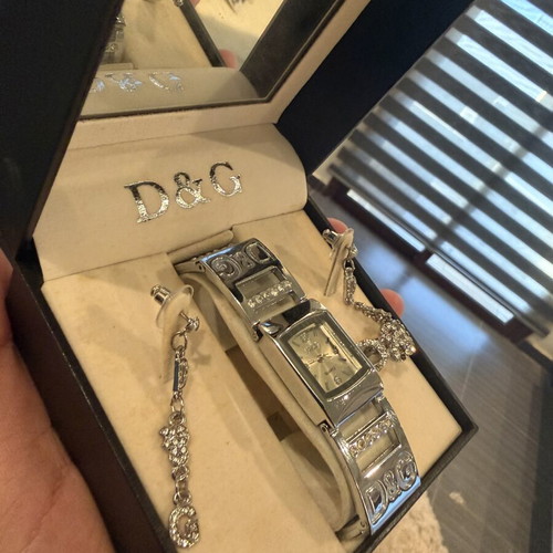 Dolce & Gabbana Women's Watch with Authentic Box, Earrings and Ring like new