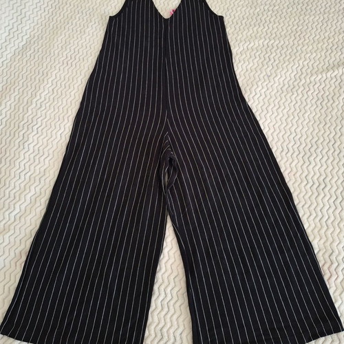 Pink Woman striped one-piece jumpsuit like new, size S