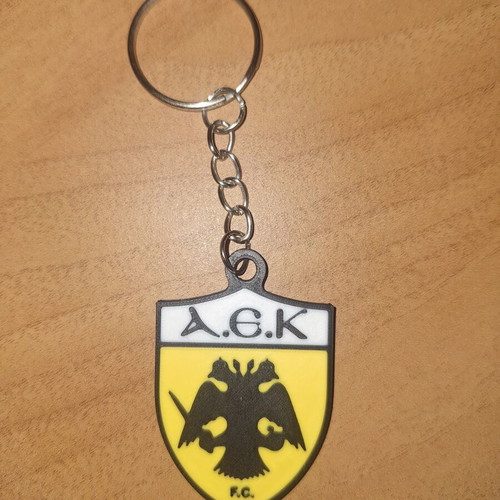 A.E.K. Keychain handmade 3D printed with emblem
