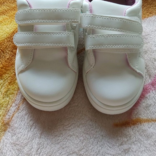 Children's shoes size 24 new, white and pink
