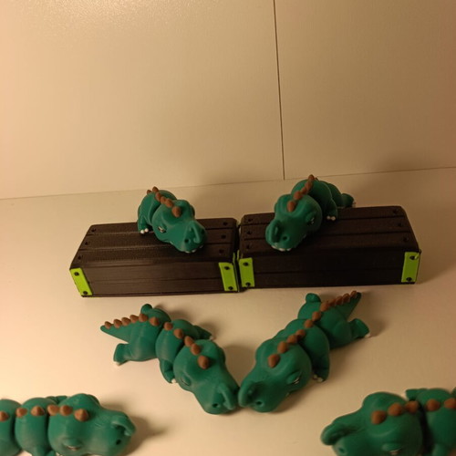Flexi Dinosaurs 3D Printed with Articulated Moving Body