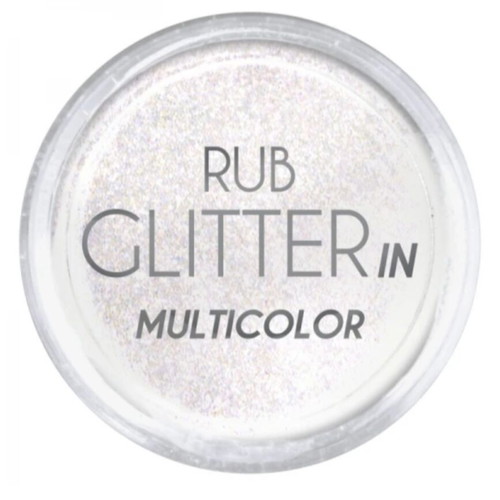 Rub glitter multicolor powder like new