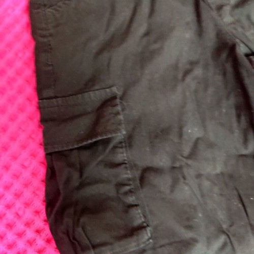 Kids cargo pants like new, black, for ages 6-7