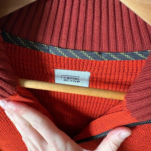 Camel Active sweater L orange, new, 100% cotton