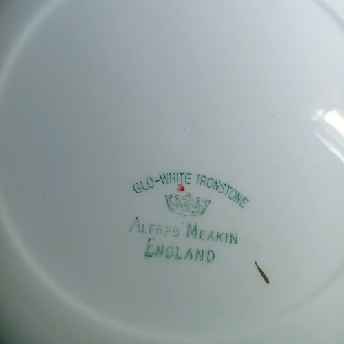 Vintage Alfred Meakin England dessert plate set, 6 pieces