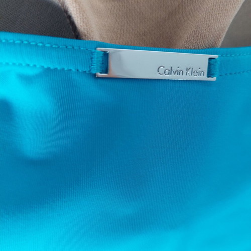 Calvin Klein one-piece swimsuit turquoise size small like new