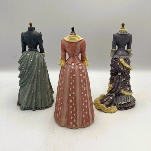 Victorian Fashion Series set of 3 collectible figures like new, vintage miniatures