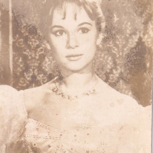 Aliki Vougiouklaki authentic photographic postcard