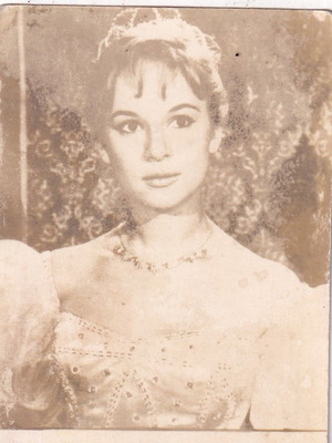Aliki Vougiouklaki authentic photographic postcard