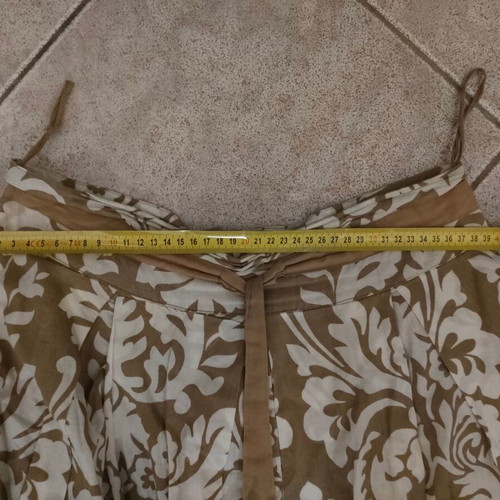 Skondras cotton skirt like new, white and beige