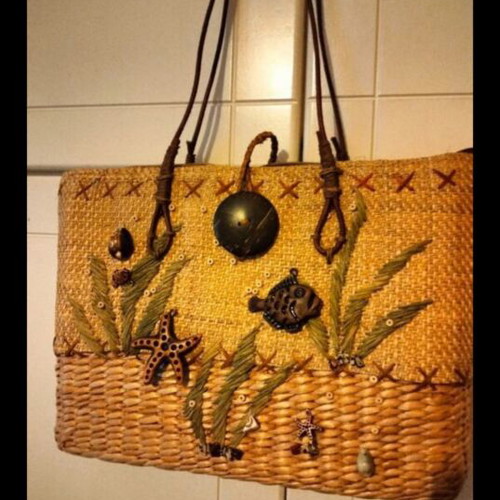 Shoulder bag new, summer style with seashell details