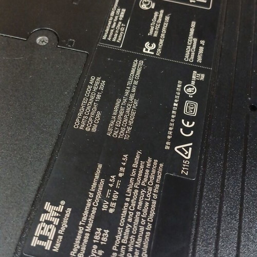 Laptop IBM 1834 R50e used for spare parts