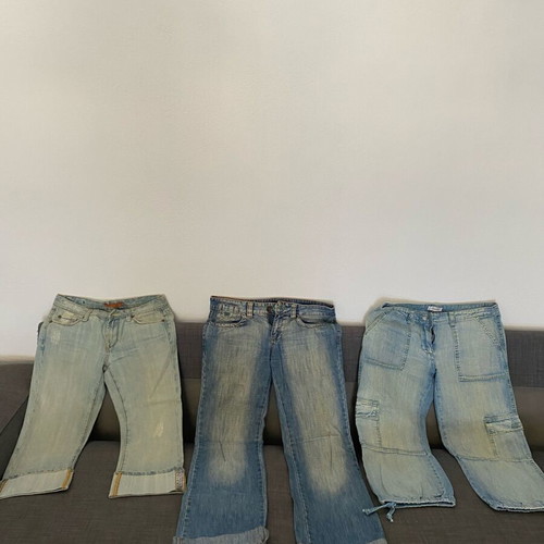 Jeans pants used, pack of 3, size Small