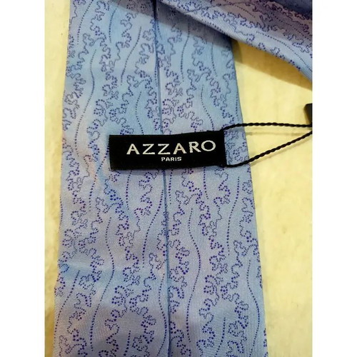 Azzaro Silk Tie Light Blue New