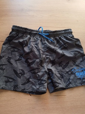 Children's swimsuit size 14 years like new, gray and blue