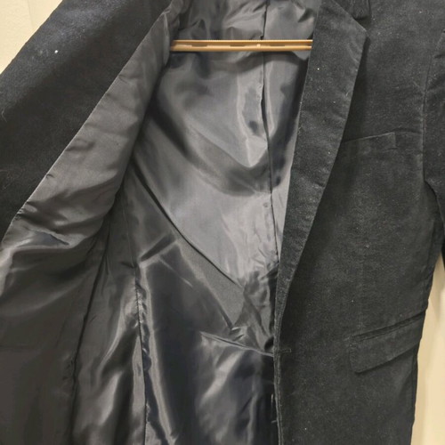 H&M velvet jacket like new, 12-13 years, dark blue, 158 cm