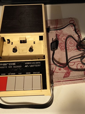 Vintage Paros P-16 cassette tape recorder used