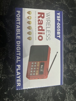 Wireless Radio new with FM, Bluetooth speaker, memory card slot
