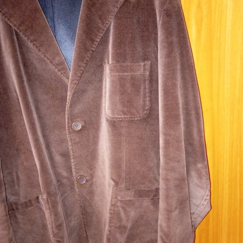 No Name winter jacket brown velvet texture, new, size XL