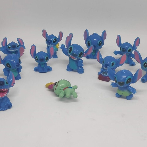 Stitch collectible figures set of 12, like new