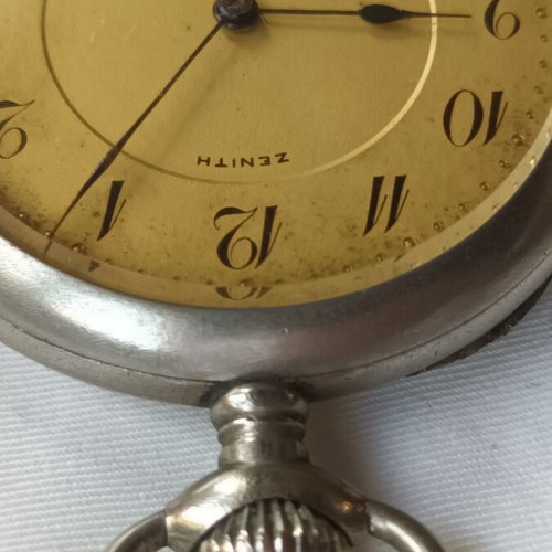Zenith collectible pocket watch refurbished, Grand Prix 1900 with 15 rubies