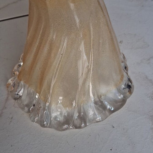 Glass lampshade golden yellow 12 cm like new