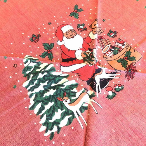 Round Christmas tablecloth 1.80m new