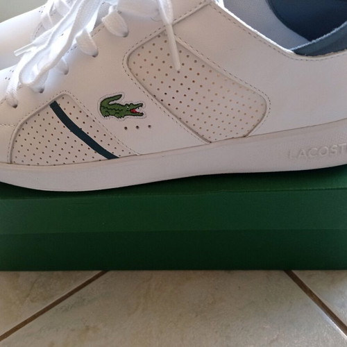 Lacoste men's white sport shoes size 44 new