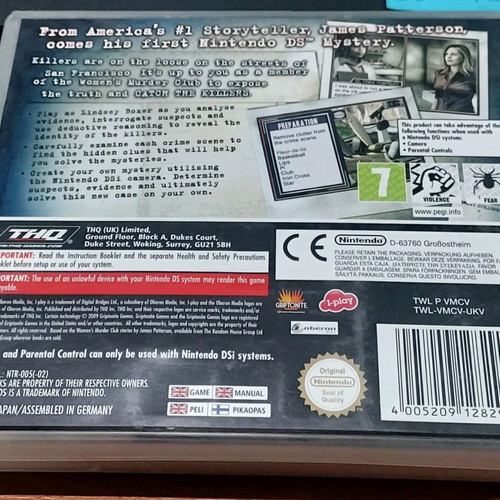 Women's Murder Club Nintendo DS case used with all accessories