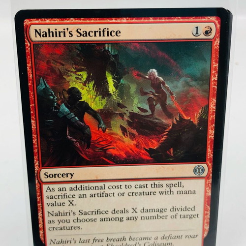 Nahiri's Sacrifice Magic The Gathering card used