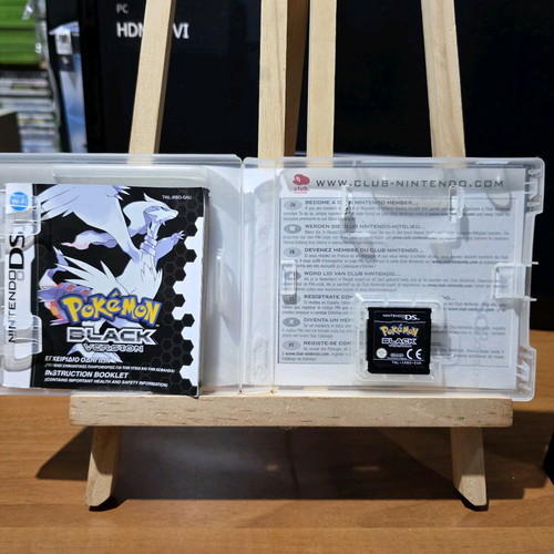 Nintendo DS Pokemon Black Version used with box and manual