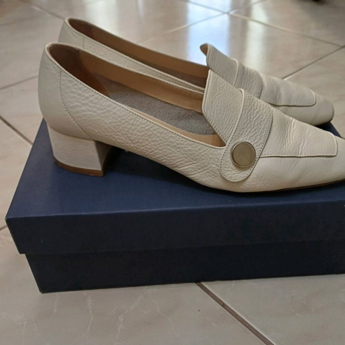 Parlanti shoes pumps like new, size 41, beige-white