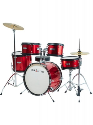 Granite 1042 RD Junior ντραμς μεταχειρισμένα με πιατινία, κάθισμα και μπαγκέτες