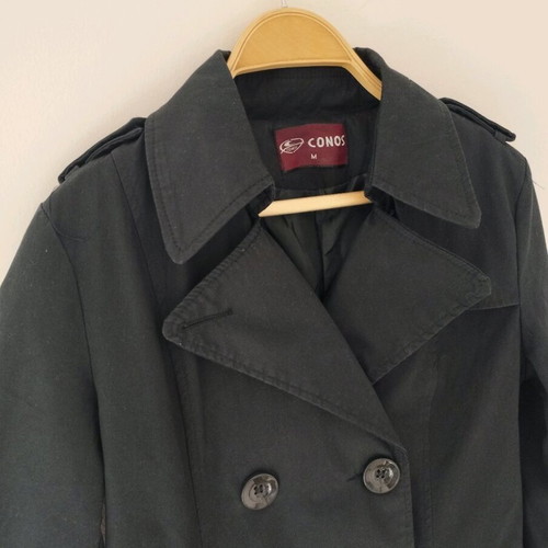 Cosmos trench coat like new, black and dark blue, size M