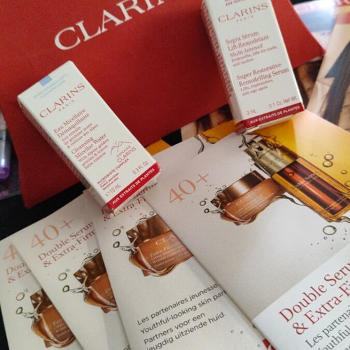 Clarins Beauty Box new with creams, serum, foundation and concealer