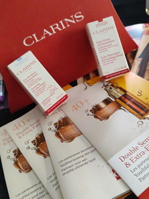 Clarins Beauty Box new with creams, serum, foundation and concealer
