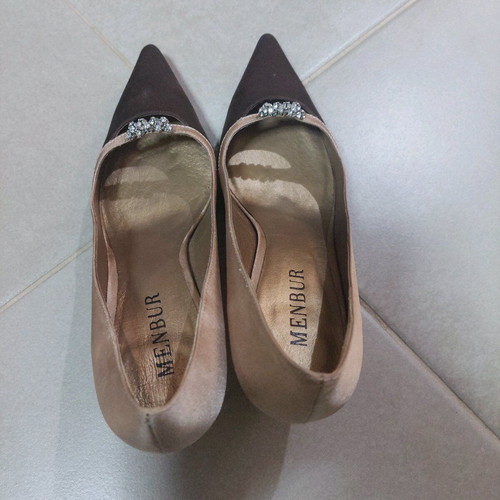 Menbur brown pointed shoes new, size 40