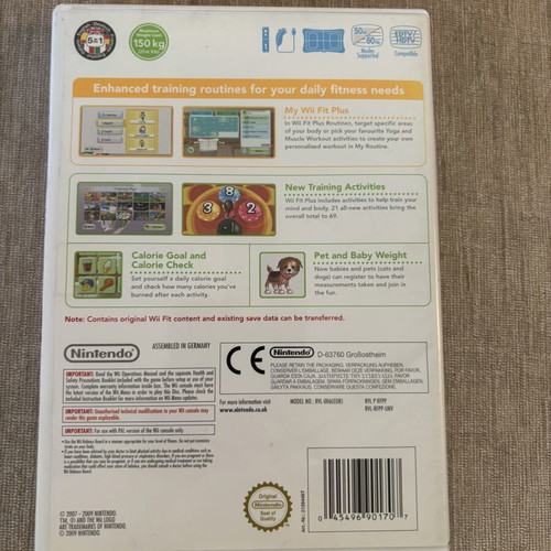 Wii Fit Plus Nintendo Wii English full set used