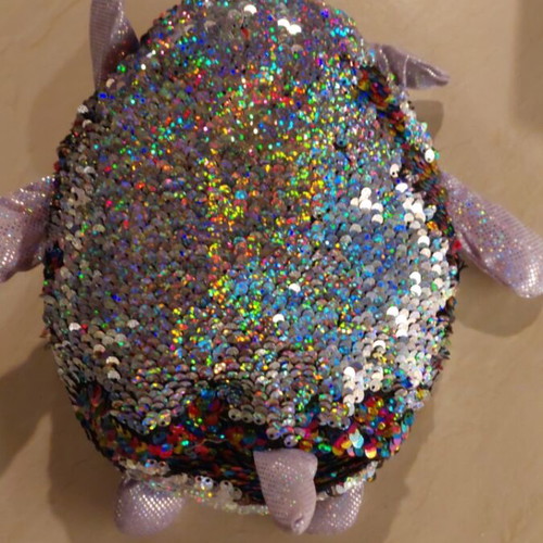 Shimmeez 8" Maggie Unicorn Sequin Plush Stuffed Animal like new