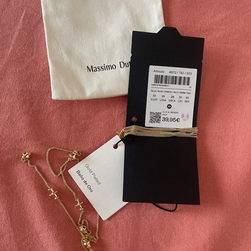 Massimo Dutti necklace gold plated brand new with tags