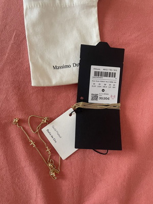 Massimo Dutti necklace gold plated brand new with tags