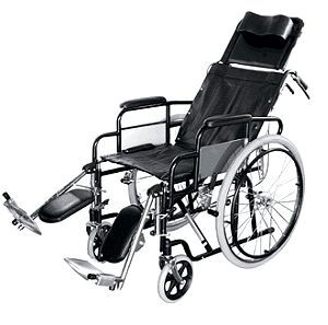 Αναπηρικό αμαξίδιο με ανακλινόμενη πλάτη & τουαλέτα