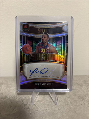 Pete Mickeal 2025-26 Panini Select EuroLeague Top Shelf Auto Prizm card new