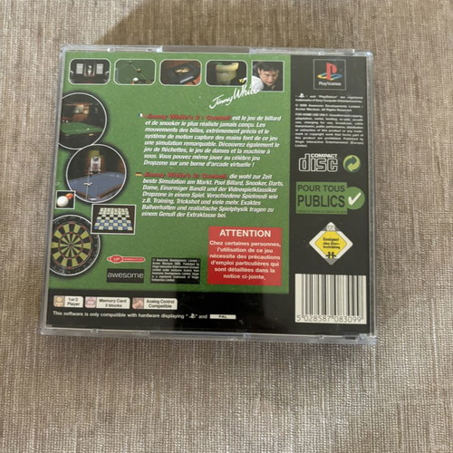 Jimmy White's 2 Cueball PlayStation 1 game used